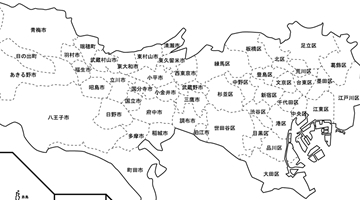 東京の地図